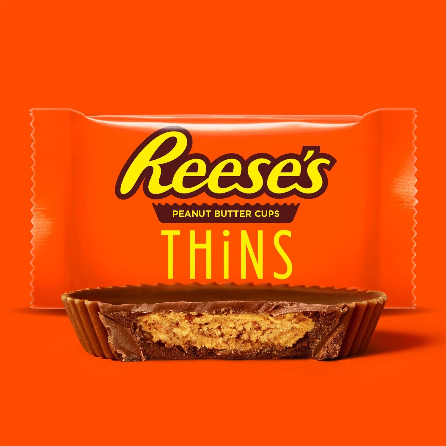Reese's Thins, bonbons au beurre de cacahuète et au chocolat – Friandises américaines fines au beurre de cacahuète