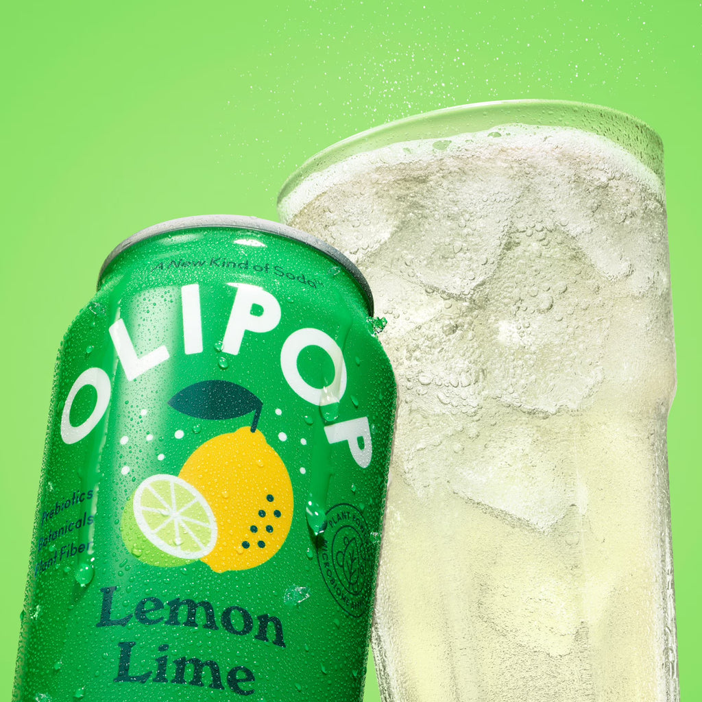 OLIPOP Prebiotic Soda Lemon Lime