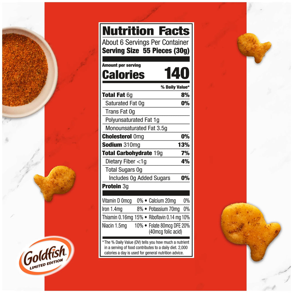 Biscuits Goldfish assaisonnés Old Bay