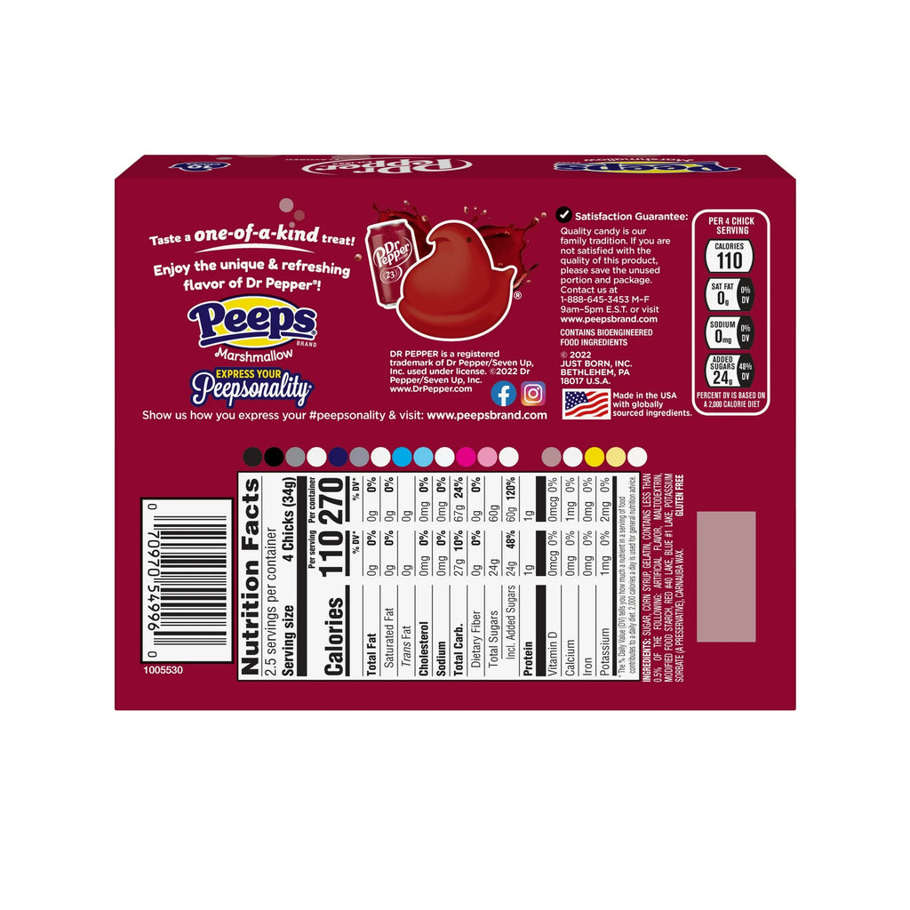 Peeps Dr Pepper Marshmallow Chicks