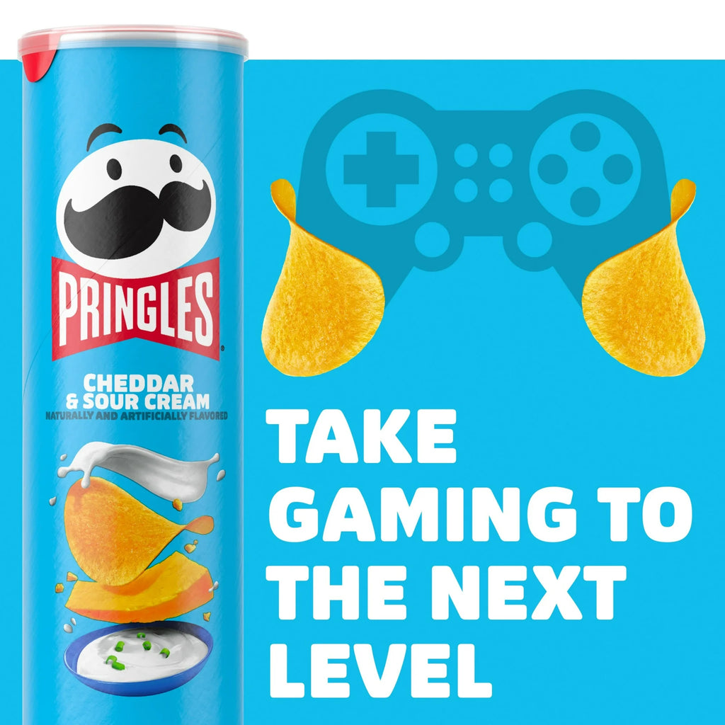 Chips Pringles au cheddar et à la crème sure