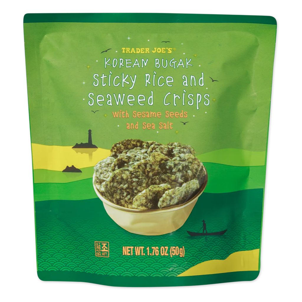 Bretzels de riz gluant et d'algues coréens Bugak de Trader Joe's