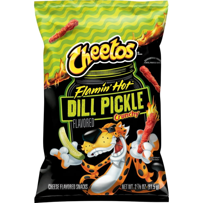 Cheetos Flamin’ Hot Dill Pickle – Spicy American Pickle Corn Snacks