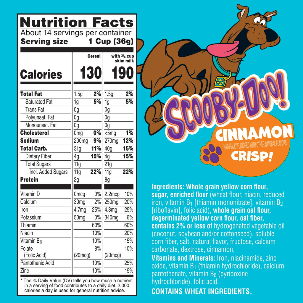 Céréales croustillantes à la cannelle Scooby-Doo de Kellogg's
