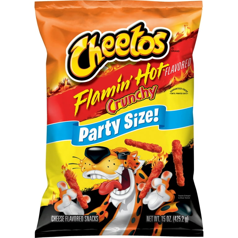 Cheetos Crunchy Flamin’ Hot – Spicy American Cheese Corn Snacks
