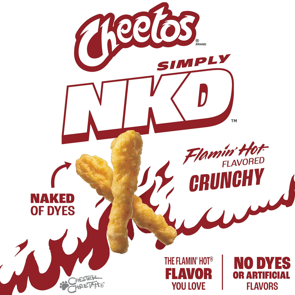 Cheetos Simply Crunchy Flamin’ Hot – Spicy American Corn Snacks