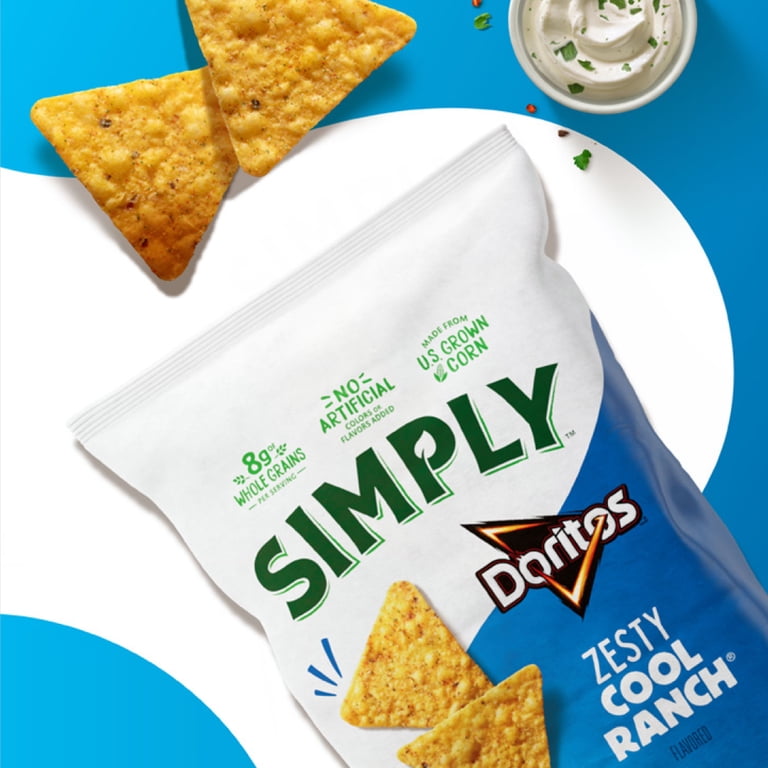 Doritos Simply Zesty Cool Ranch – Chips tortilla à l'américaine
