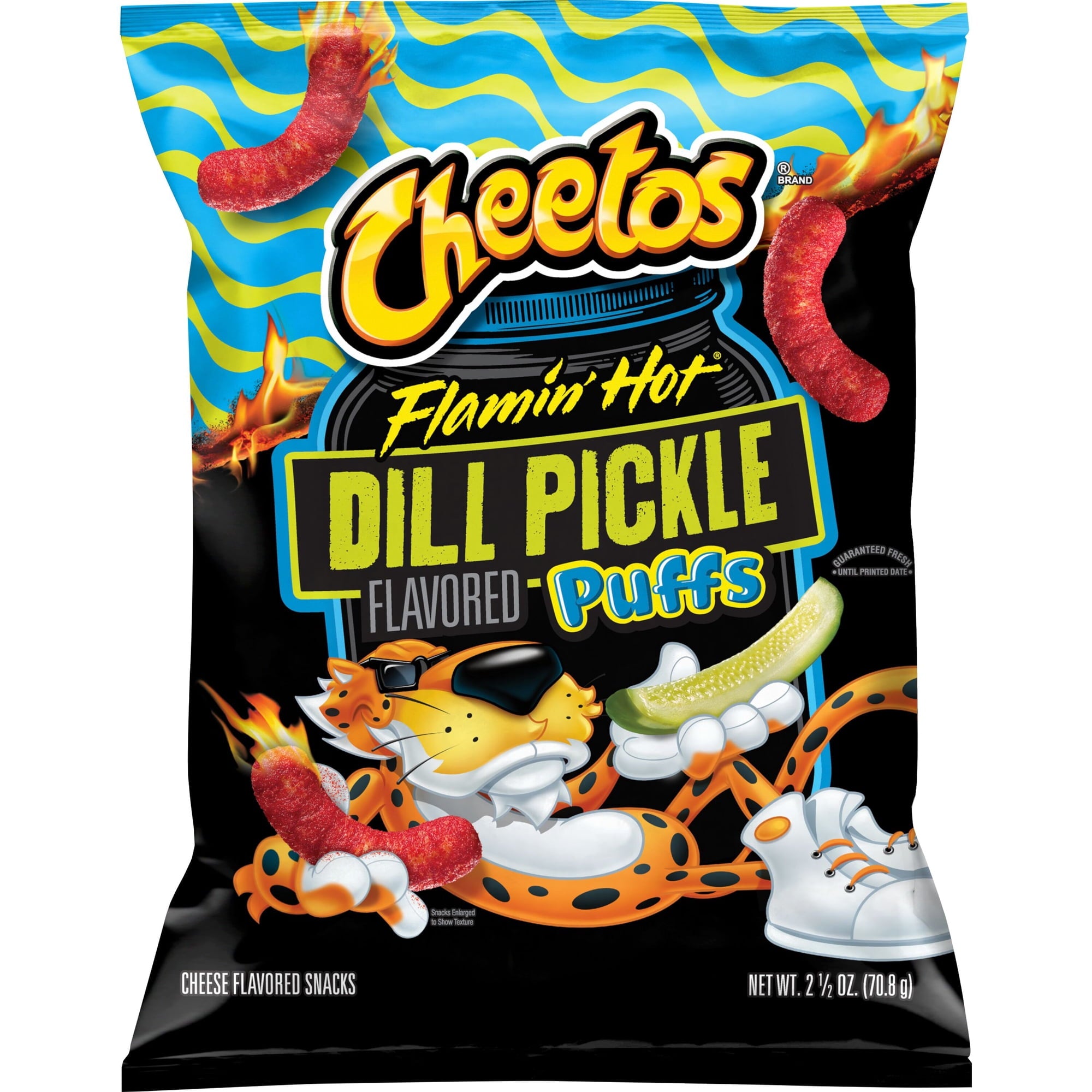 Cheetos Puffs Flamin’ Hot Dill Pickle