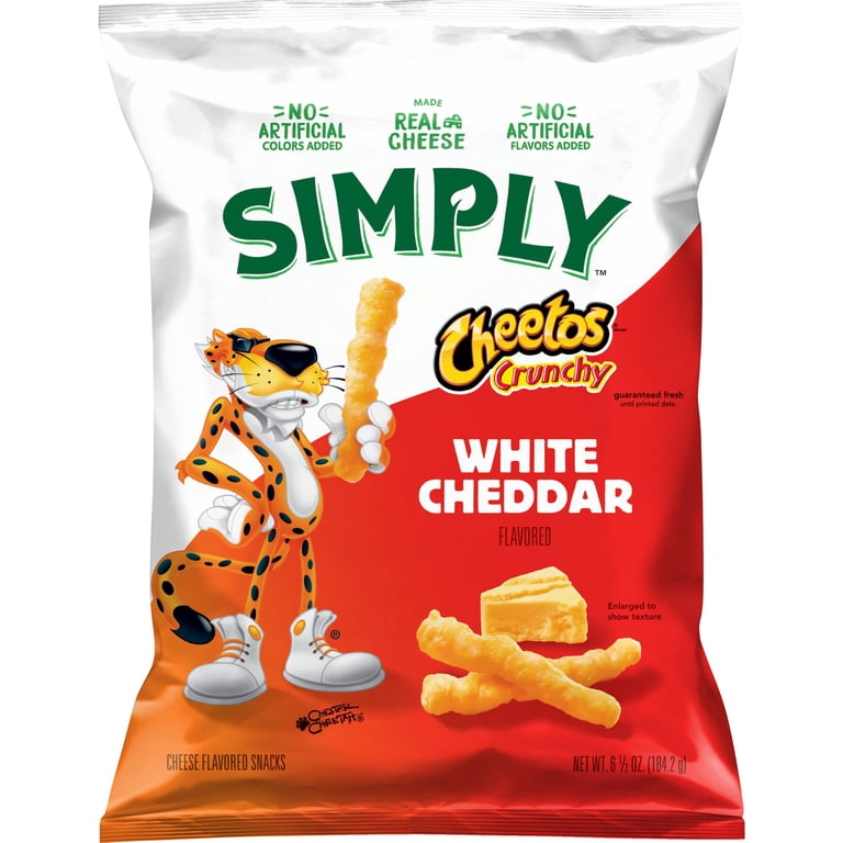 Simply Cheetos Crunchy White Cheddar – American Cheese Corn Snacks