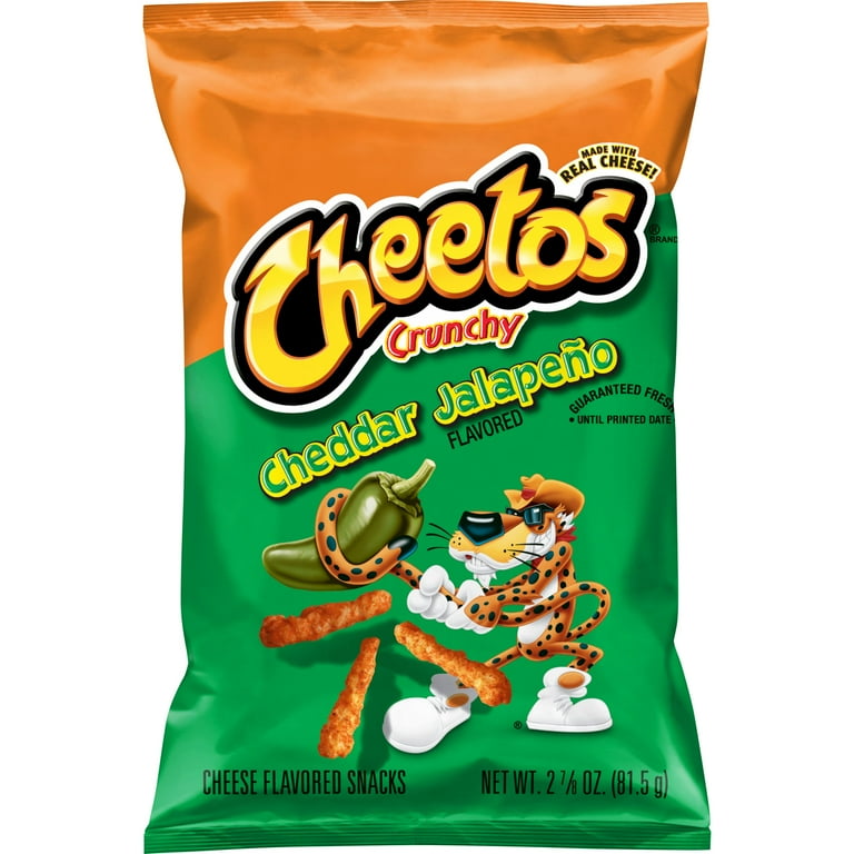 Cheetos Crunchy Cheddar Jalapeño – Spicy American Cheese Corn Snacks