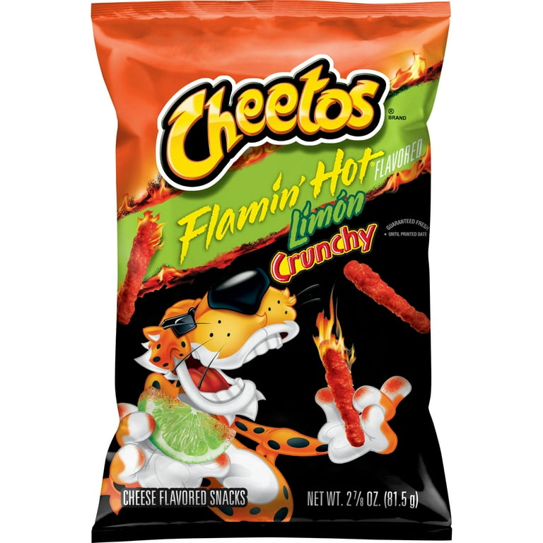 Cheetos Crunchy Flamin’ Hot Limón – Spicy & Lime American Corn Snacks