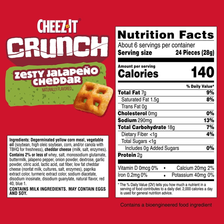 Cheez-It Crunch Zesty Jalapeno Cheddar