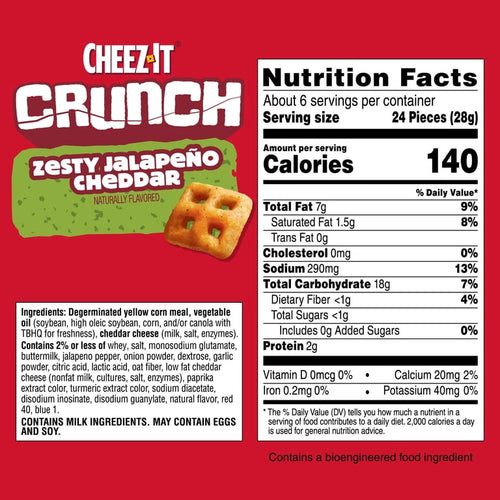 Cheez-It Crunch Zesty Jalapeno Cheddar