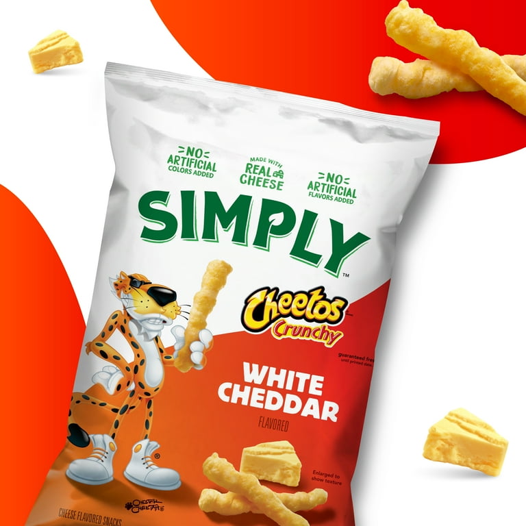 Simply Cheetos Crunchy White Cheddar – American Cheese Corn Snacks