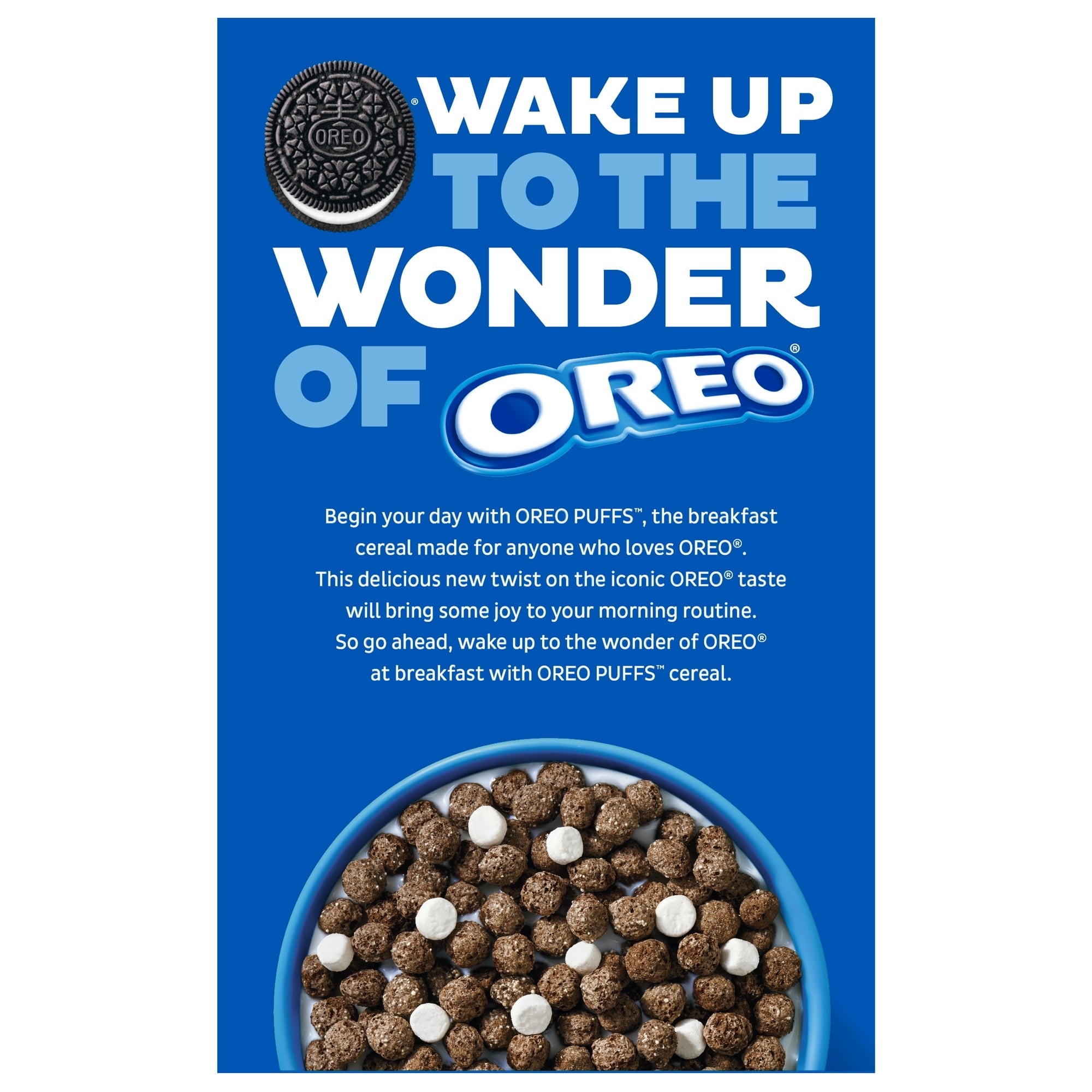 Post Oreo Puffs Cereal