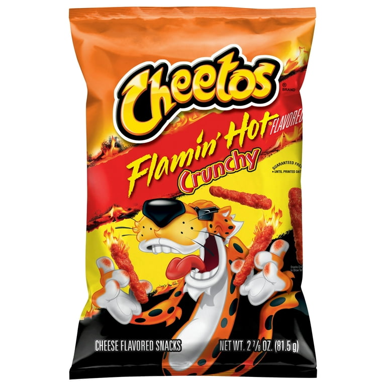 Cheetos Crunchy Flamin’ Hot – Spicy American Cheese Corn Snacks