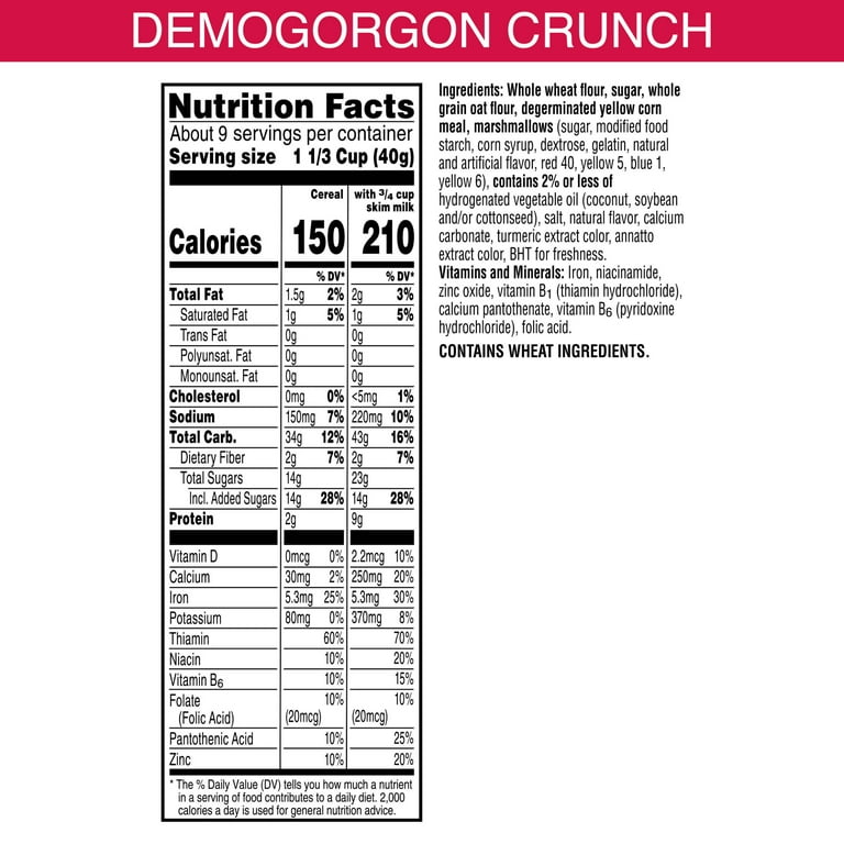 Kellogg's Stranger Things Demogorgon Crunch Cereal
