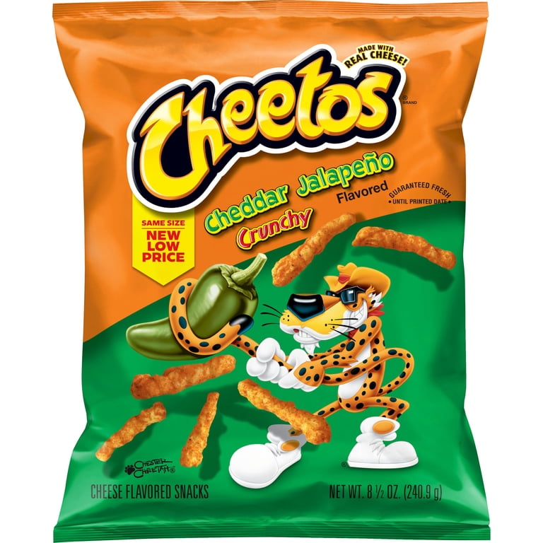 Cheetos Crunchy Cheddar Jalapeño – Spicy American Cheese Corn Snacks
